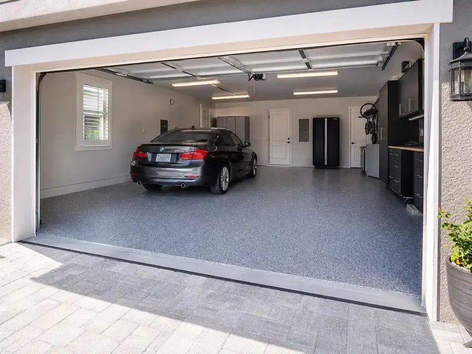 Garage floor coating for daily parking installed by Pirate Cove Epoxy