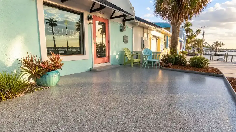 Pirate Cove Epoxy Concrete coating project by Pirate Cove Epoxy in Gulfport Florida