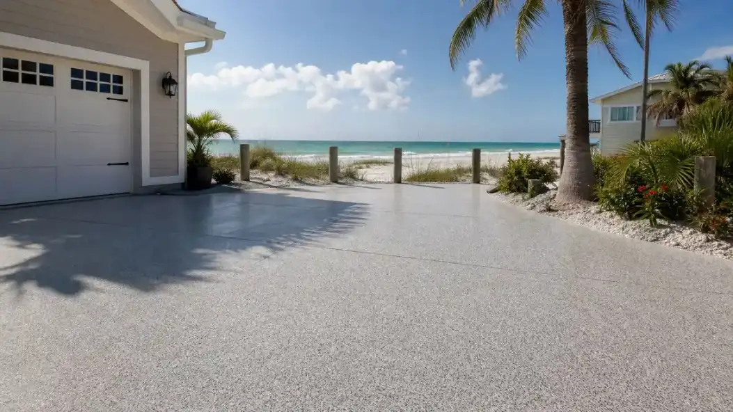 Pirate Cove Epoxy Concrete coating project by Pirate Cove Epoxy in Indian Rocks Beach Florida
