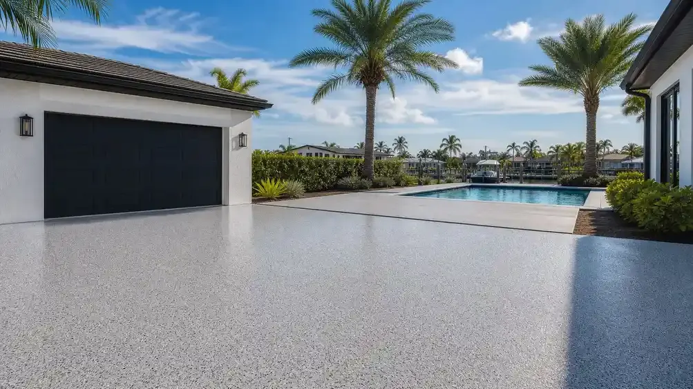 Pirate Cove Epoxy Concrete coating project by Pirate Cove Epoxy in Palm River-Clair Mel Florida