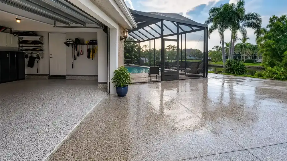 concrete coating project by Pirate Cove Epoxy in Seminole Florida